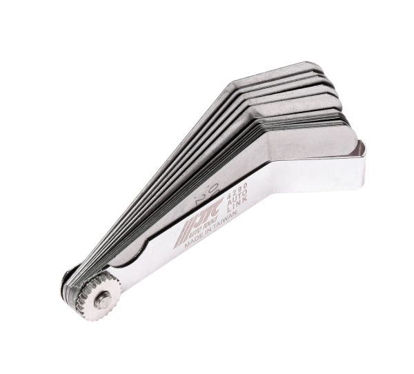 Набор щупов изогнутых для установки зазора JTC 4290 (0,203-0,66 мм, 0,008"-0,026", 12 шт.)