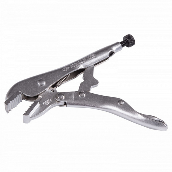 Зажим с фиксатором KING TONY 6031-05R, 140 мм, с прямыми губками