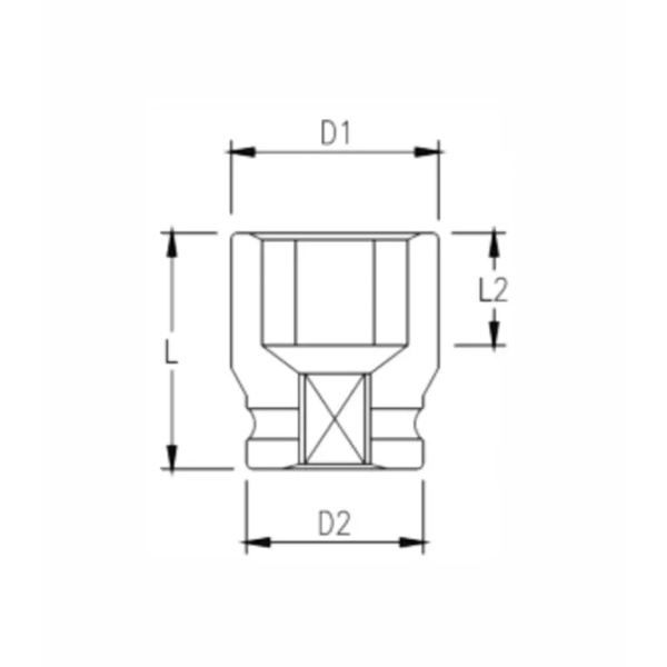 Набор ударных головок GARWIN PRO 626556-1 (1", 15 пр., 22-60 мм)
