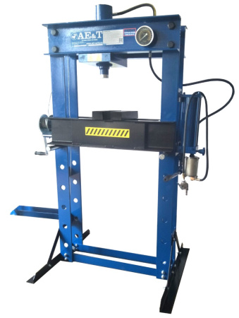 Пресс гидравлический AE&T T61250A (50т) с ручным и пневмоприводом