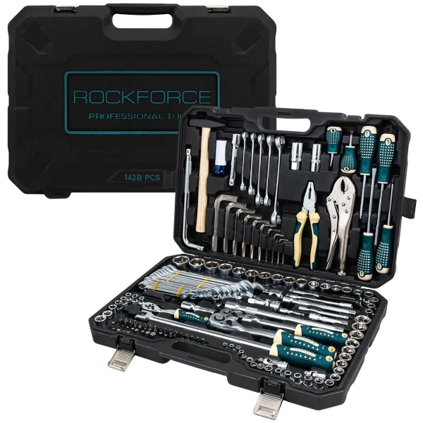 Набор инструментов 142пр. 1/4'', 3/8'', 1/2''(6гр.)