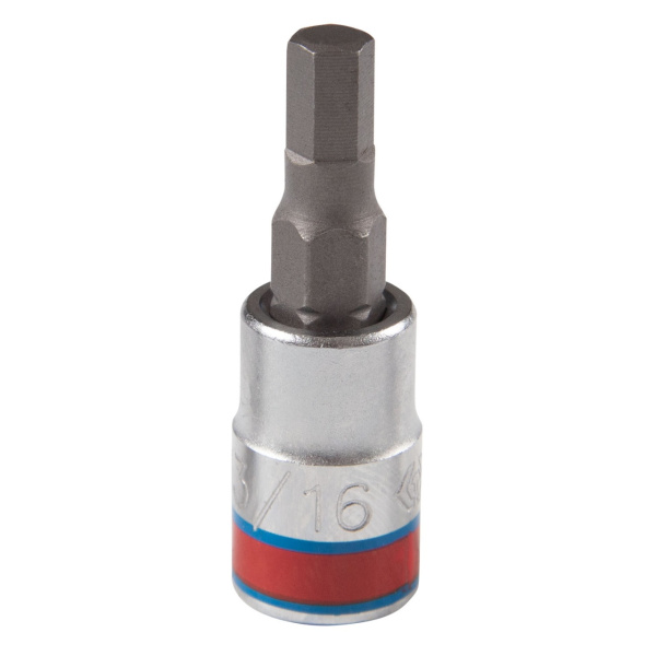 KING TONY Насадка (бита) торцевая 1/4", Hex, 3/16", L = 37 мм