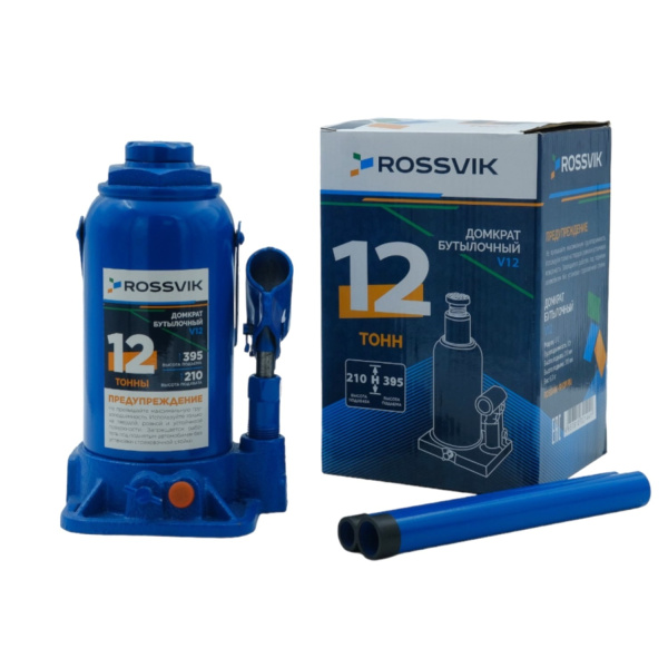 Домкрат бутылочный ROSSVIK V12 (г/п 12,0 т)