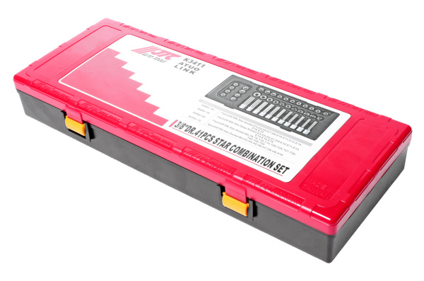 Набор головок торцевых JTC K3411 (3/8", TORX, HEX, 41 предмет в кейсе)