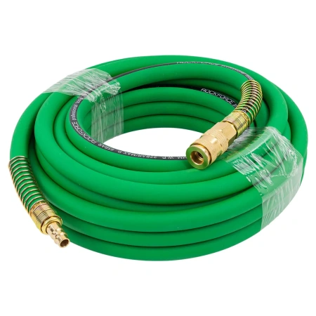 Шланг воздушный резиновый армированный с фитингами 10*16мм*10м