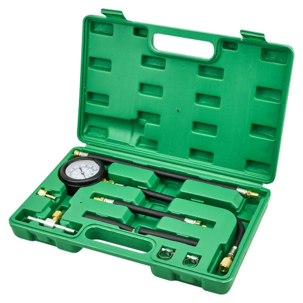 Манометр для измерения давления топлива в комплекте с переходниками 9пр.