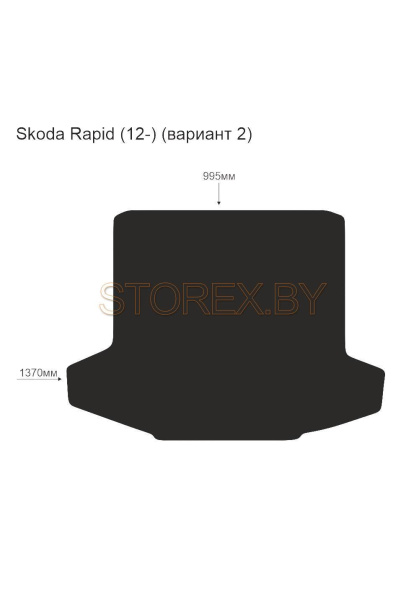 Skoda Rapid (12-) Багажник (вариант 2) copy