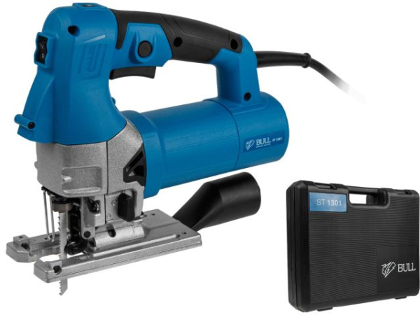 Лобзик электрический BULL ST 1301 в чем. 800 Вт, 800-2600 ход/мин, до 135 мм