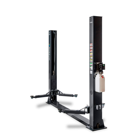 Автоподъемник двухстоечный ROSSVIK T4Е (4т, 220В/380В, синий/чёрный)