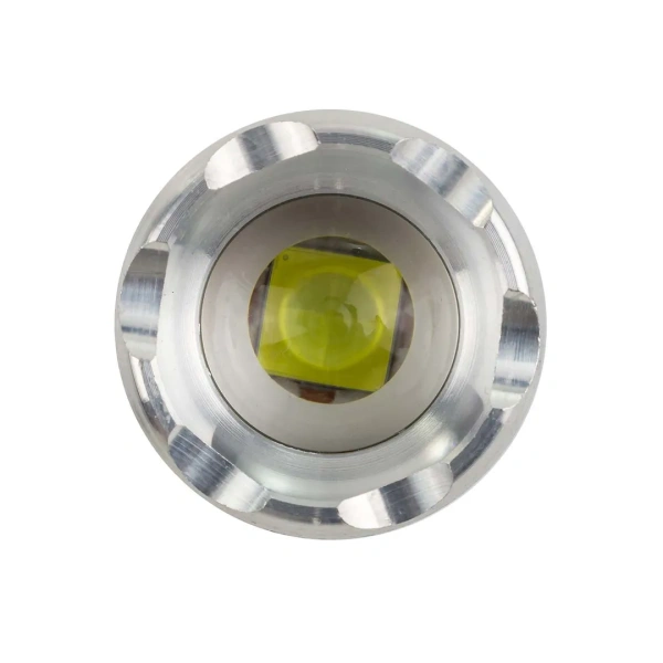 Фонарь ручной аккумуляторный с регулировкой фокуса луча и магнитом (4 режима работы, аккум. 1200мАч, время работы 1-4ч, время зар. 3ч, алюм. корпус)