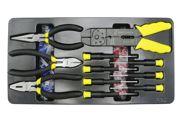 Тележка инструментальная с набором инструментов 253пр(700х600х290мм)