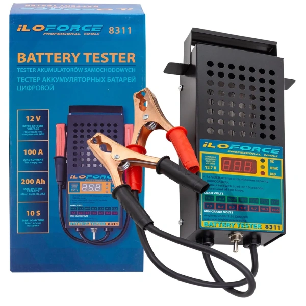 Тестер аккумуляторных батарей цифровой 12V, 100A, 200Ah