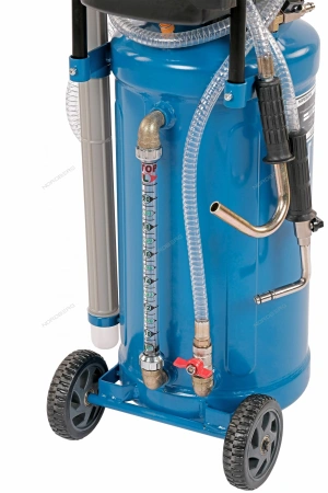 Установка для сбора масла пневматическая, 30 л (синяя)