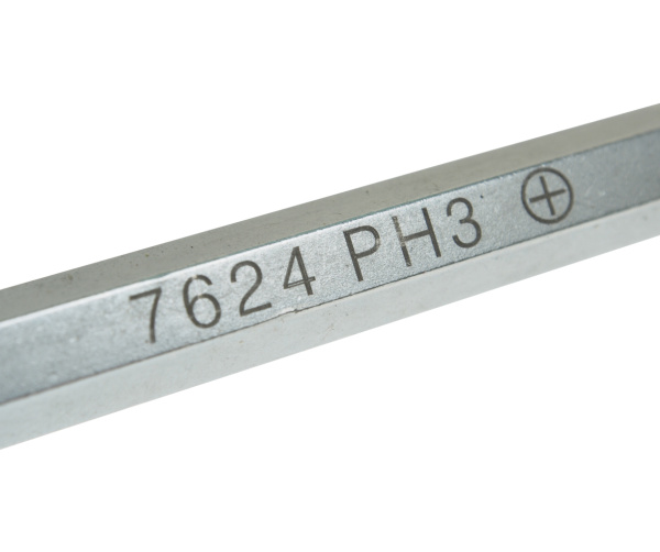 Отвертка крестовая усиленная со сквозным стержнем JTC 7624 (PH 3,0х250 мм)