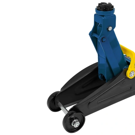 Домкрат подкатной гидравлический с комплектом стоек механических 2т+резиновая накладка(h min 130мм,h max 330мм)