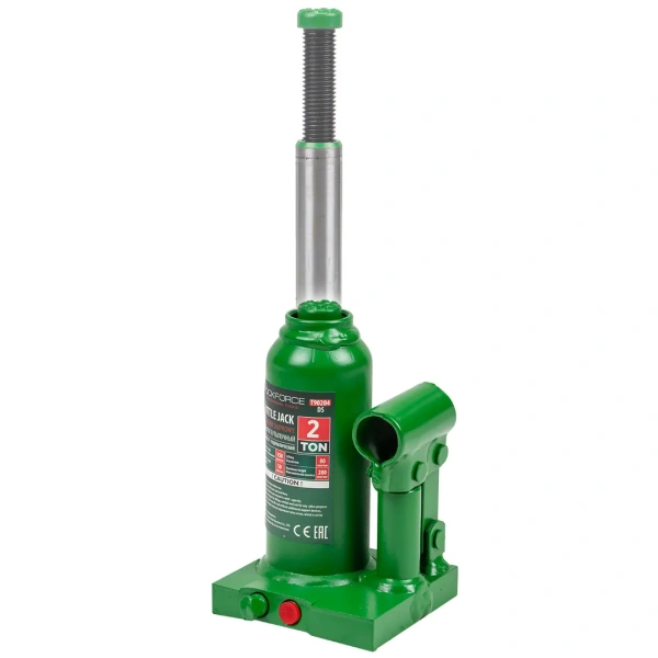 Домкрат бутылочный с клапаном 2т.(h min-148мм,h max-278мм, ход штока-80мм, ход винта-50мм)