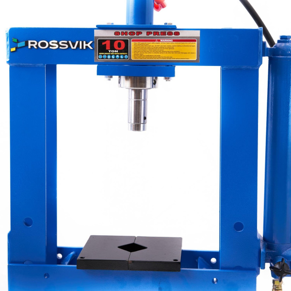 Пресс гидравлический настольный ROSSVIK HJ0802.5005.7016 (10 тонн, синий RAL 5005/серый RAL 7016)