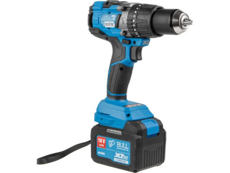 Аккум. дрель-шуруповерт BULL SR 1805 в чем. XLTpro, 2х6 А*ч, БЕСЩЕТ., 18 В, 120 Н*м, БЗП(мет.) 13 мм