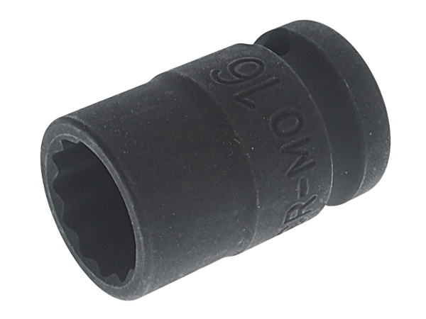 Головка торцевая 12-ти гранная ударная JTC 443916 (1/2", 16 мм, L=38 мм)