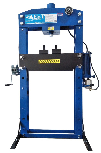 Пресс гидравлический AE&T Т61275А (75т) с двойным насосом и пневмоприводом