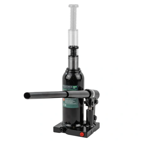 Домкрат бутылочный 4т с клапаном (высота подхвата-180мм, высота подъема-350мм, ход штока-110мм, ход винта-60мм)в кейсе