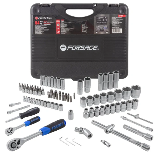 Набор инструмента 94пр. 1/4''&1/2''(6-гран.)(4-32мм)