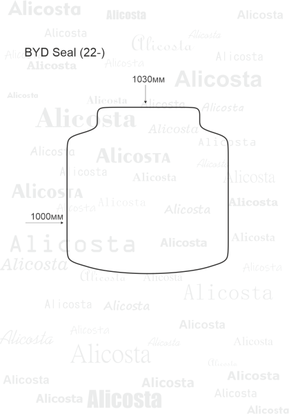 EVA-коврик в багажник BYD Seal (22-)