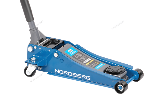 Домкрат подкатной NORDBERG N32025E (2,5 т, с резиновой насадкой)