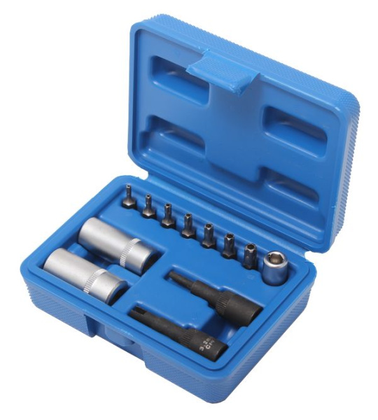 Набор для обслуживания кондиционеров а/м 1/4''12пр., в кейсе