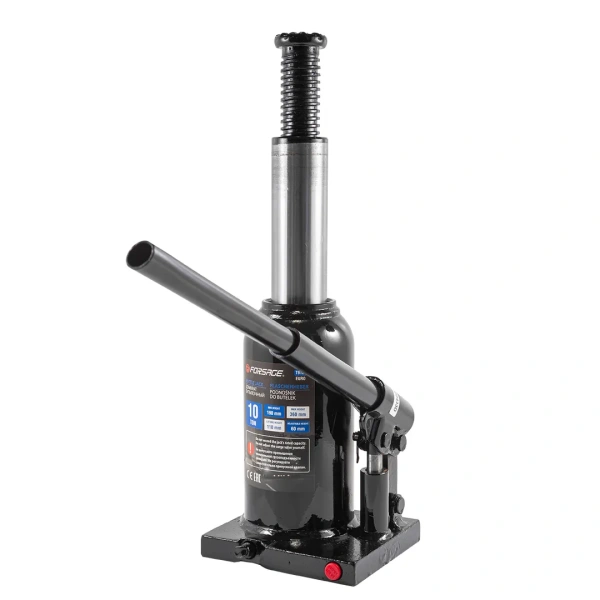 Домкрат бутылочный 10т с клапаном (высота подхвата-190мм, высота подъема-360мм)