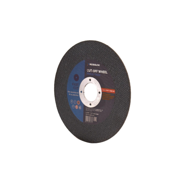 Круг отрезной по металлу ROSSVIK 41_125х1,6х22 (125*1,6*22 мм, тип 41, 80 м/с, 12200 об/мин)