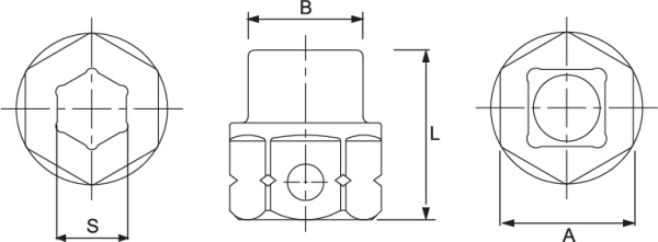 Головка торцевая ударная мини JTC 442814 (1/2", 14 мм, L=28 мм)