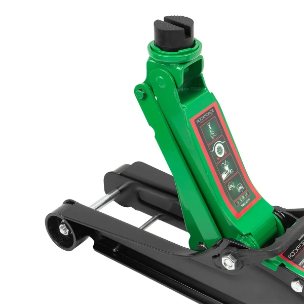 Домкрат подкатной гидравлический низкопрофильный 3т (усиленный корпус,поворотная ручка 360°,h min 85мм, h max 380мм)