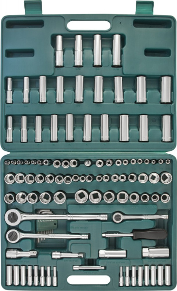 Набор инструмента универсальный JONNESWAY S05H48107S (1/4", 3/8", 1/2") 107 предметов