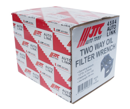 Съемник фильтров масляных 2-х позиционный JTC 4584 (1/2", 24 мм, D=104-150)