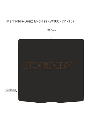 Mercedes-Benz M-class (W166) (11-15) Багажник copy