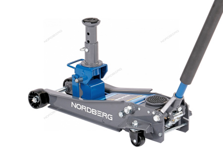 Домкрат подкатной с изменяемой высотой подхвата и регулируемой проставкой 2 / 3 т NORDBERG N32025