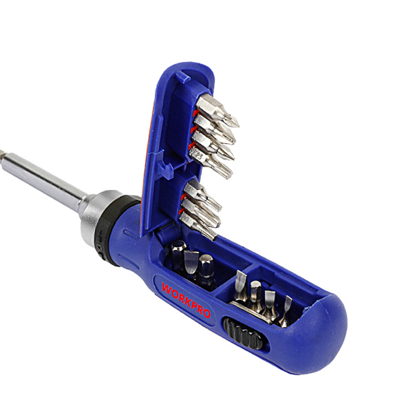 Отвертка 15-в-1 с трещоткой WP221061 WORKPRO Отвертка 15-в-1 с трещоткой WP221061 WORKPRO