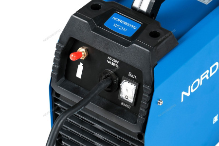 Аппарат сварочный инверторный NORDBERG WT200 (TIG+MMA, 220V)