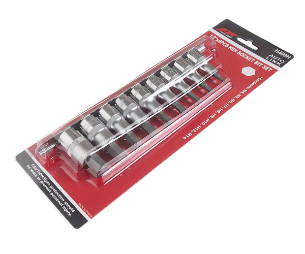 Набор бит-головок JTC H409H (1/2", HEX, H4-H14, 9 предметов)