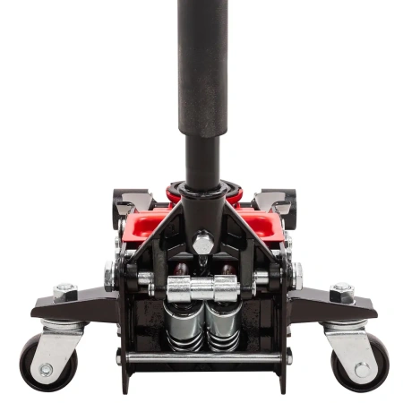 Домкрат подкатной гидравлический низкопрофильный двухпоршневой 3т (h min 73мм, h max 495мм)