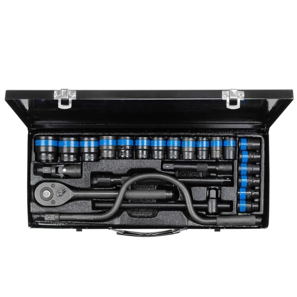 Набор инструментов 24пр. 6гр 1/2''(8-32мм) в металл.кейсе