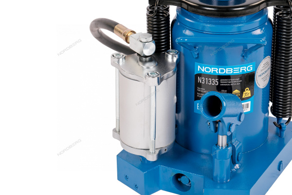 Домкрат бутылочный 35 т пневмогидравлический NORDBERG N31335