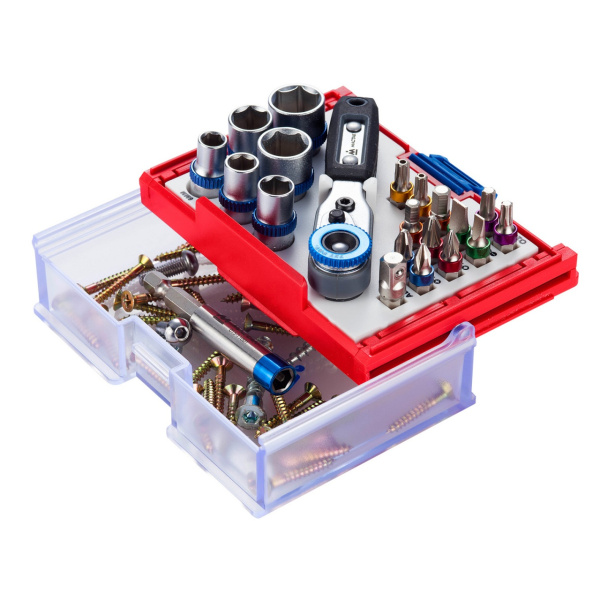 Набор вставок (бит) 1/4", TORX, HEX, PZ, PH, SLOT, 20 предметов МАСТАК 058-10020C