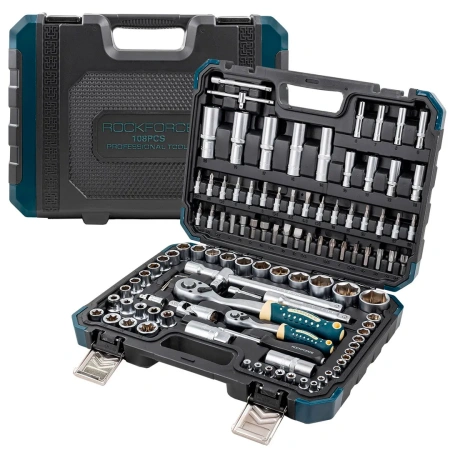 Набор инструментов 180пр. 1/4'', 3/8'', 1/2''(6гр.)