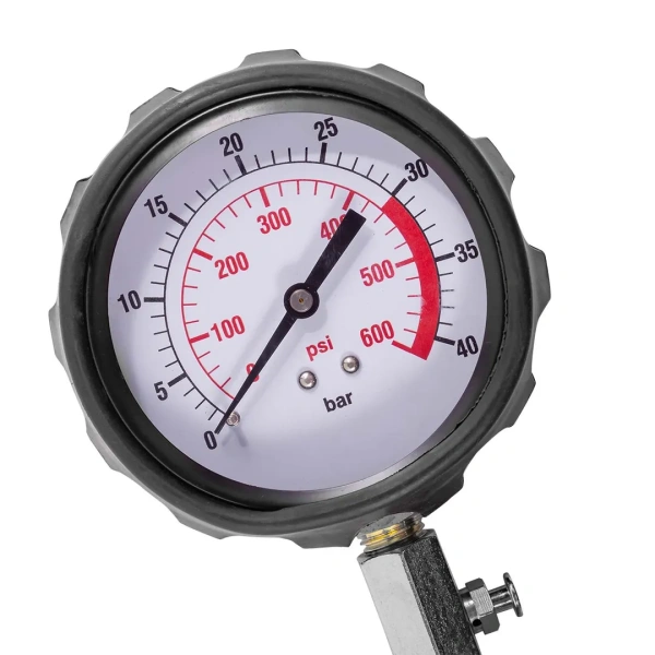 Тестер компрессии для дизельных двигателей универсальный с комплектом адаптеров 47пр., в кейсе