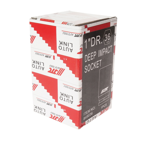 Головка торцевая ударная глубокая JTC 849036 (1", 36 мм, L=90 мм)