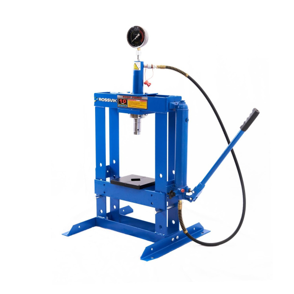 Пресс гидравлический настольный ROSSVIK HJ0802.5005.7016 (10 тонн, синий RAL 5005/серый RAL 7016)