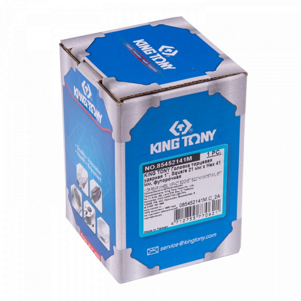 Головка торцевая ударная KING TONY 85452141M, 1", Square 21 мм х Hex 41 мм, футорочная