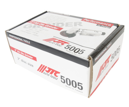 Машинка пневматическая шлифовальная JTC-5005 (22000 об/мин, 90PSI, диск 2", штуцер 1/4", длина 108 мм)